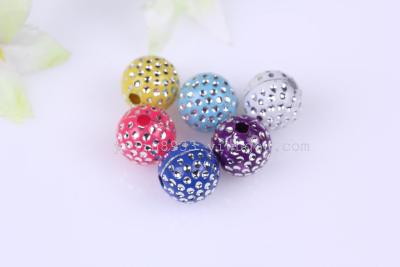 8470# acrylic 8MM round beads with stars