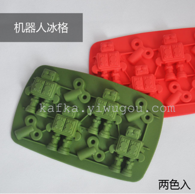 Robot modeling ice mold new unique silicone ice tray summer blast