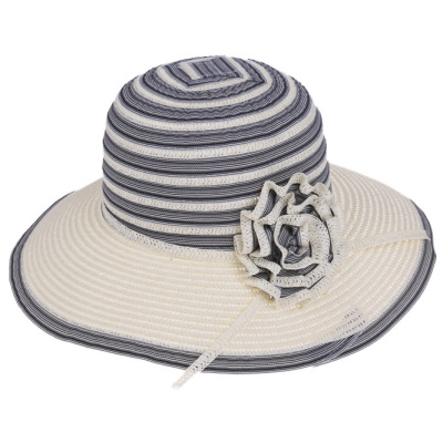 Striped flowers floating lamp Cap visor Cap Hat