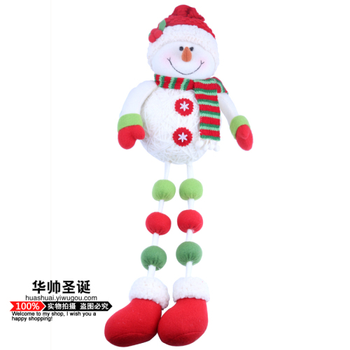 christmas decoration supplies christmas doll decoration accessories long legs santa claus