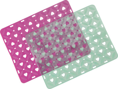 Flume pad heart and heart sink pads.