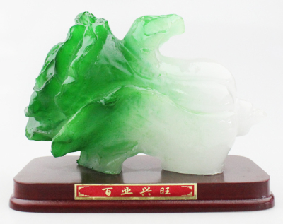 With fine decorative imitation jade ornaments with B type resin crafts creative new car Home Furnishing cabbage