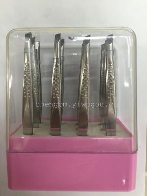 Beauty kit packaged eyebrow clip display box