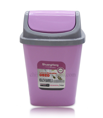 Colored plastic bins kitchen sanitary bucket Office wastepaper CY-6202