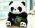 National treasure giant panda large plush toy