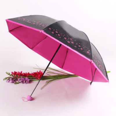 New anti - ultraviolet umbrella lady candy color small black umbrella wholesale custom
