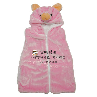 Foreign trade cartoon winter animal vest stuffed with wool and wool vest in the children's clothing.