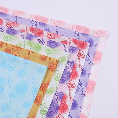 Manufacturers direct high-end flower wrapping paper handmade rose origami printing hand kneading paper