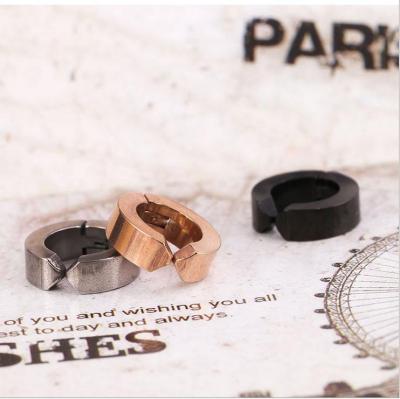 Male Korean edition fashionable ear clip men without ear hole fashionable Male personality South Korea titanium steel earring