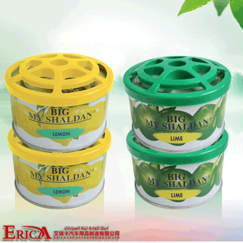 Car Large Aromatherapy Solid Lemon Perfume Large Chicks Ointment Iron Box Large Ointment Car Supplies 