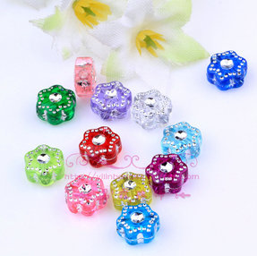 Manual DIY jewelry accessories package beads acrylic transparent drill beads