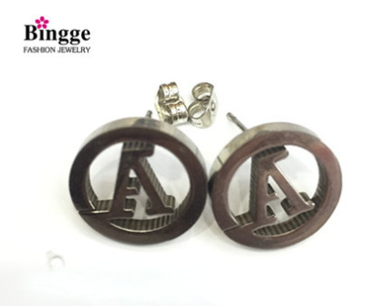 Fashion jewelry 316L stainless steel ear studs