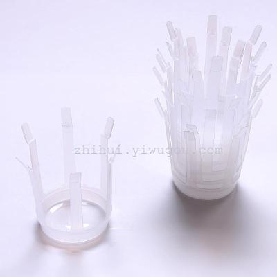 Wedding bouquet making DIY material white plastic bridal tray wholesale