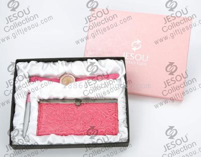 Guangdong JESOU premium gift watch set box watch wallet pen can do business promotion