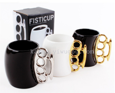 Creative boxing Cup bent fist boxing Cup punch mug ceramic mug