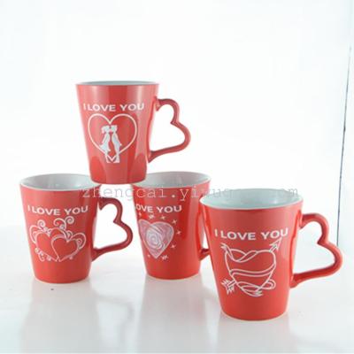 Ceramic coffee cup mug Valentine cups