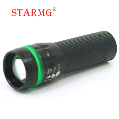 Batteries ordinary color circle slide small flashlight