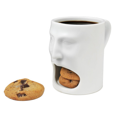 TESKA authentic face biscuit ceramic glass mug novelty creative personality Cup