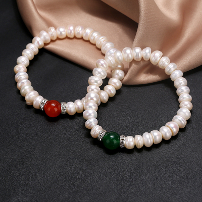 New explosion, natural freshwater pearl bracelet jewelry Onyx set Pearl bracelets women's bracelets