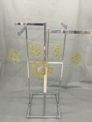In the middle of the four arm can lift arm type four arm type electroplating clothing display rack can be on the plating