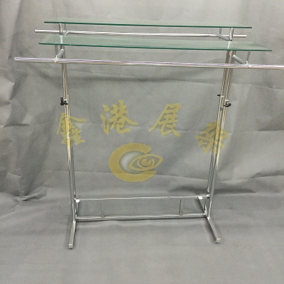 Double glass frame top grade double mirror glass clothing display stand can be adjusted separately