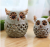 Ceramic Crafts Brown Ceramic Owl Candlestick Medium