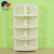 Four layer hollow carved corner frame IKEA Home Furnishing partition shelving incorporating ZW021