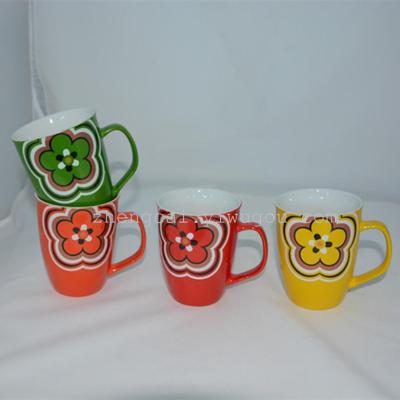 Ceramic glazed coffee cups mugs customized OEM glass