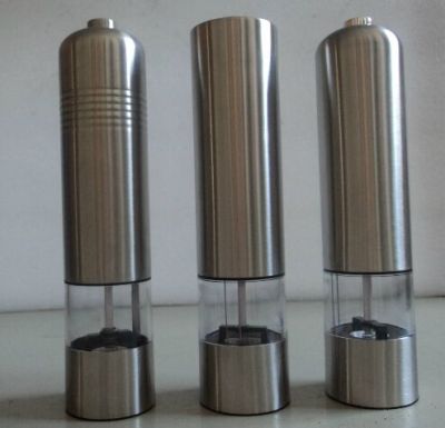 Specializing in the production of pepper mill/cost-effective electric stainless steel pepper grinder/color options