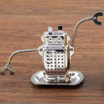 Creative robot tea stainless steel robot tea filters