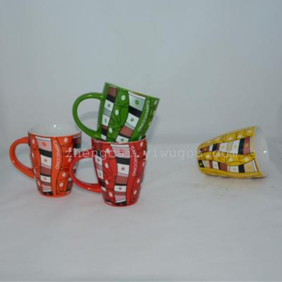 Ceramic glazed coffee cups mugs customized OEM 