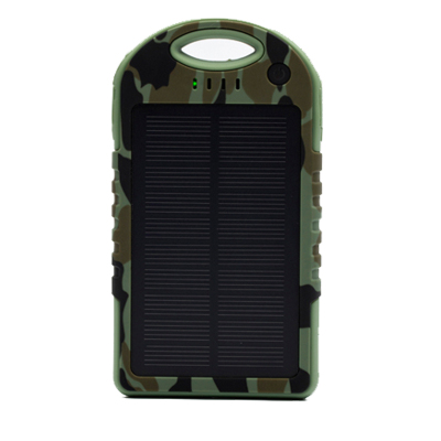Camouflage color solar waterproof mobile power