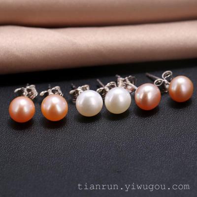 8-9 natural fresh water Pearl fashion earrings