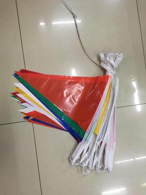 Double reinforced plastic flags