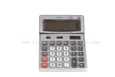 Factory direct 12-digit calculator CT-9003 calculator clear Crystal buttons
