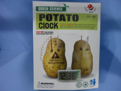 Creative fruits and vegetables potatoes fruit clock environmentally-friendly electricity energy digital clock