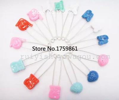 Large Supply of Animal-Shaped Children's Safety Pins, Multi-Color Selection, Fast Delivery