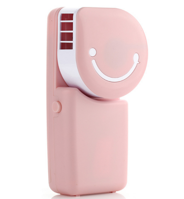 Hand-held USB charging bladeless fan/air conditioning fan mini small fan smiley fan