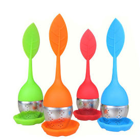 stainless steel non-rust silicone tea strainer tea filter