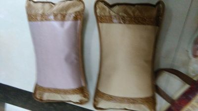 High grade double-sided ice silk incense pillow sorghum husk handbag health pillow.