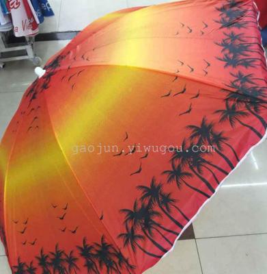Dojo.provide a variety of polyester silk fabric beach umbrella quality straight bar printing fashion is suing beach umbrella wholesale
