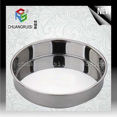 Cake plate fruit plate dish stainless steel Cake Pan 