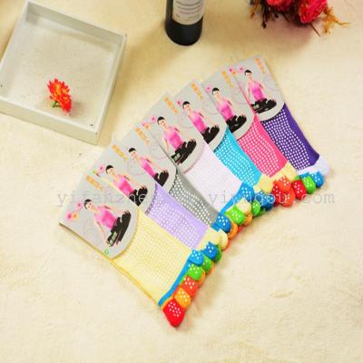 Two yoga five finger socks Twin Pack email professional Yoga anti-skid socks unisex seasons may wear toe socks