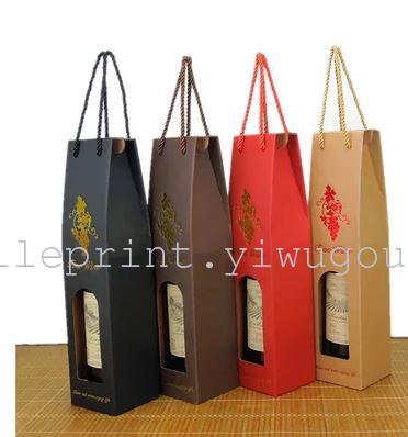 Grade corrugated laptop tray, double-bottle of red wine, wine bags wine bags