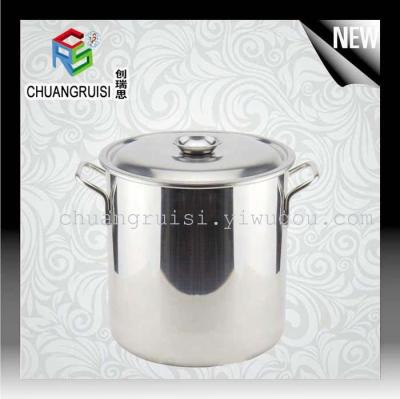 Stainless steel barrels with lids thicken soup pail oil barrel water bucket soup pot