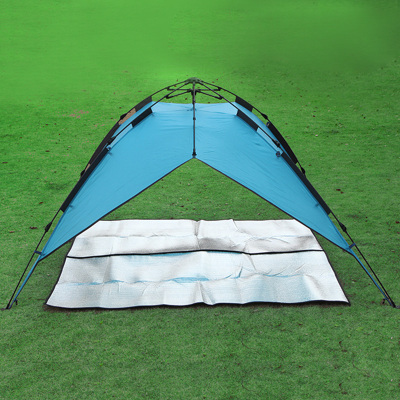 Outdoor aluminum double-sided Tent with mat