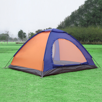 Outdoor double wind-proof glass fiber rod outdoor camping tent