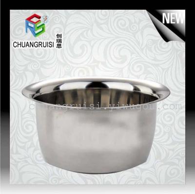 Stainless steel oil basin straight oil basin and salad basin factory outlet