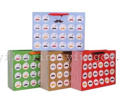 Cartoon color beard super sized gift bags new paper bag