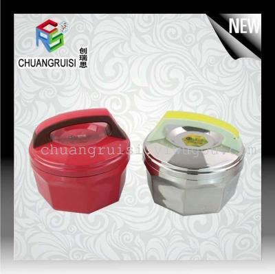 Stainless steel insulated lunch box insulation lunch box of the polygon style color boxes